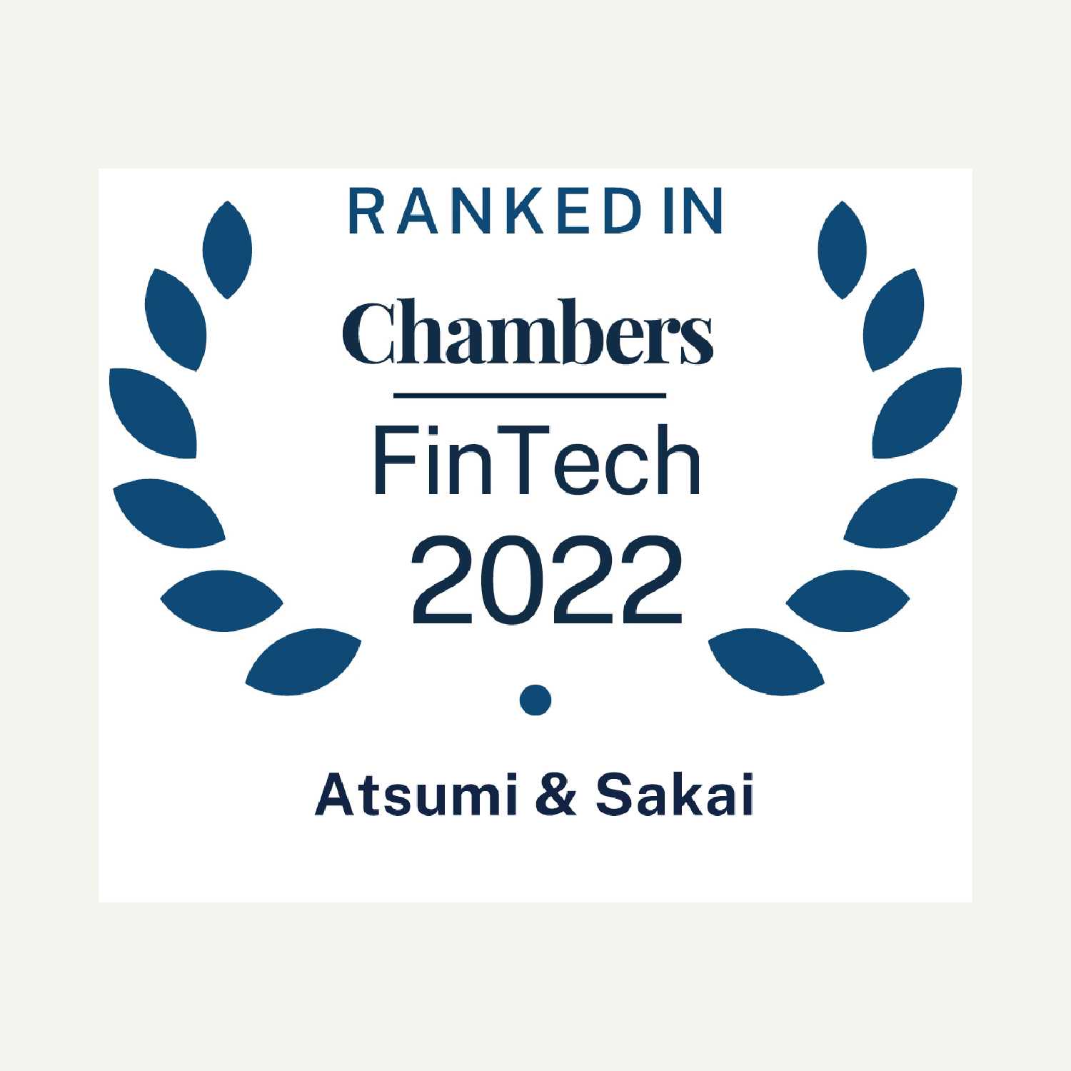 Chambers FinTech 2022 Japan-Legal Ranking