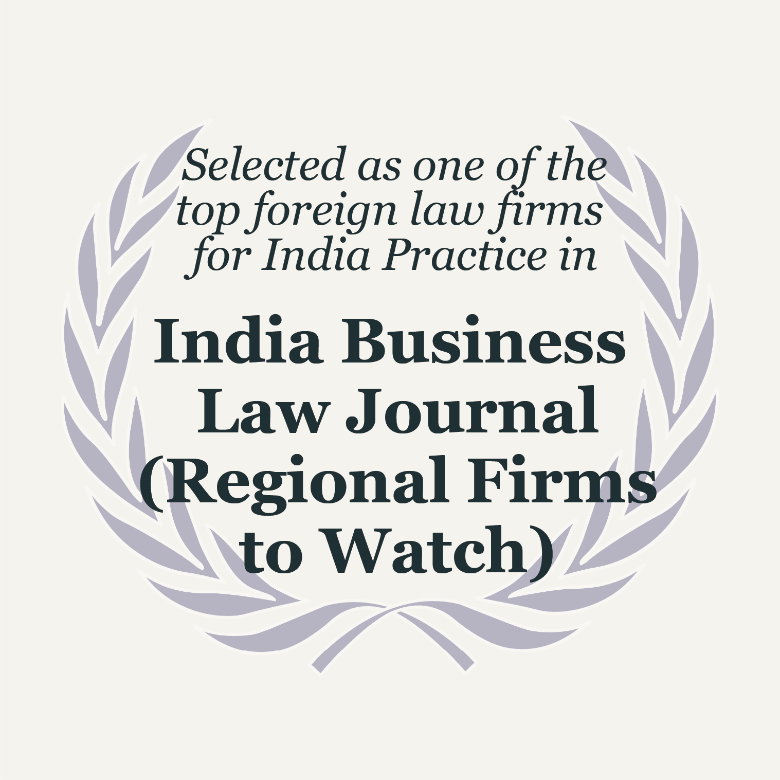 Atsumi & Sakai was recognized in a report published by India Business Law Journal